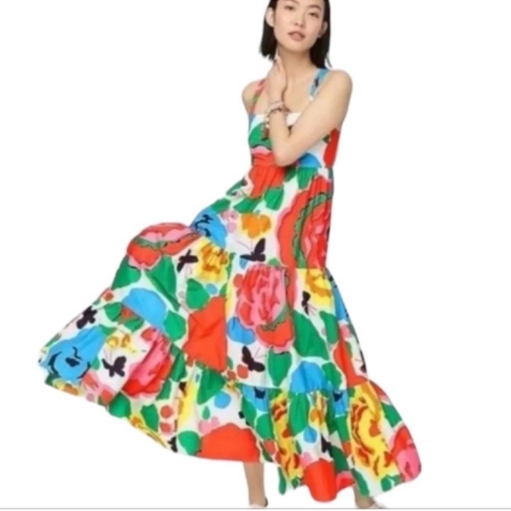 J. crew Ratti Jardín Floral Print Sundress s 12 / XL